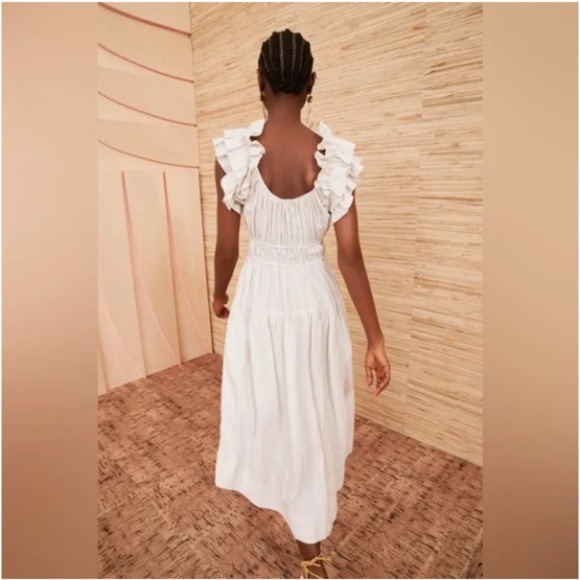 Ulla Johnson Rissa Dress in Sand 10 - Picture 2 of 16